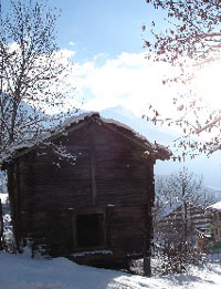 Oude koestal in Fiesch