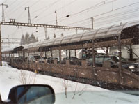 Autotrein bij Kandersteg